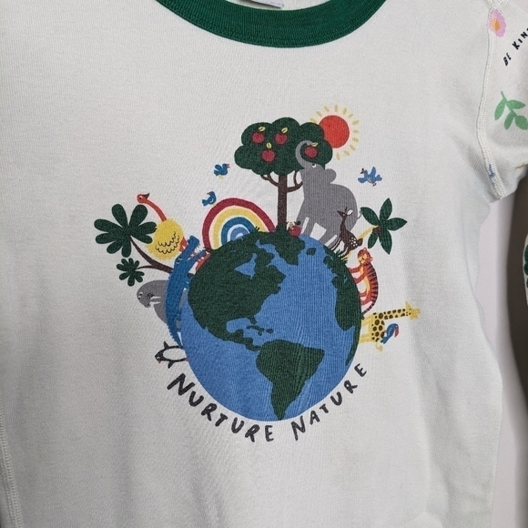 Hanna Andersson World Earth Planet Nature Animal PJ Pajama Set 150 12 - Picture 7 of 9